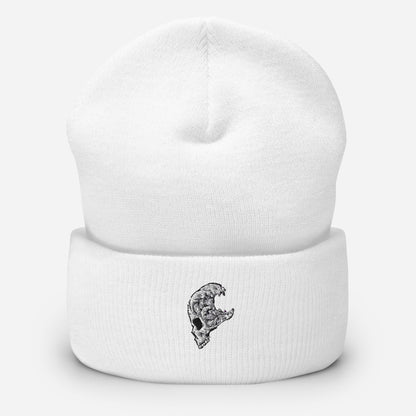 Waves on my Mind Skully Cuffed Beanie