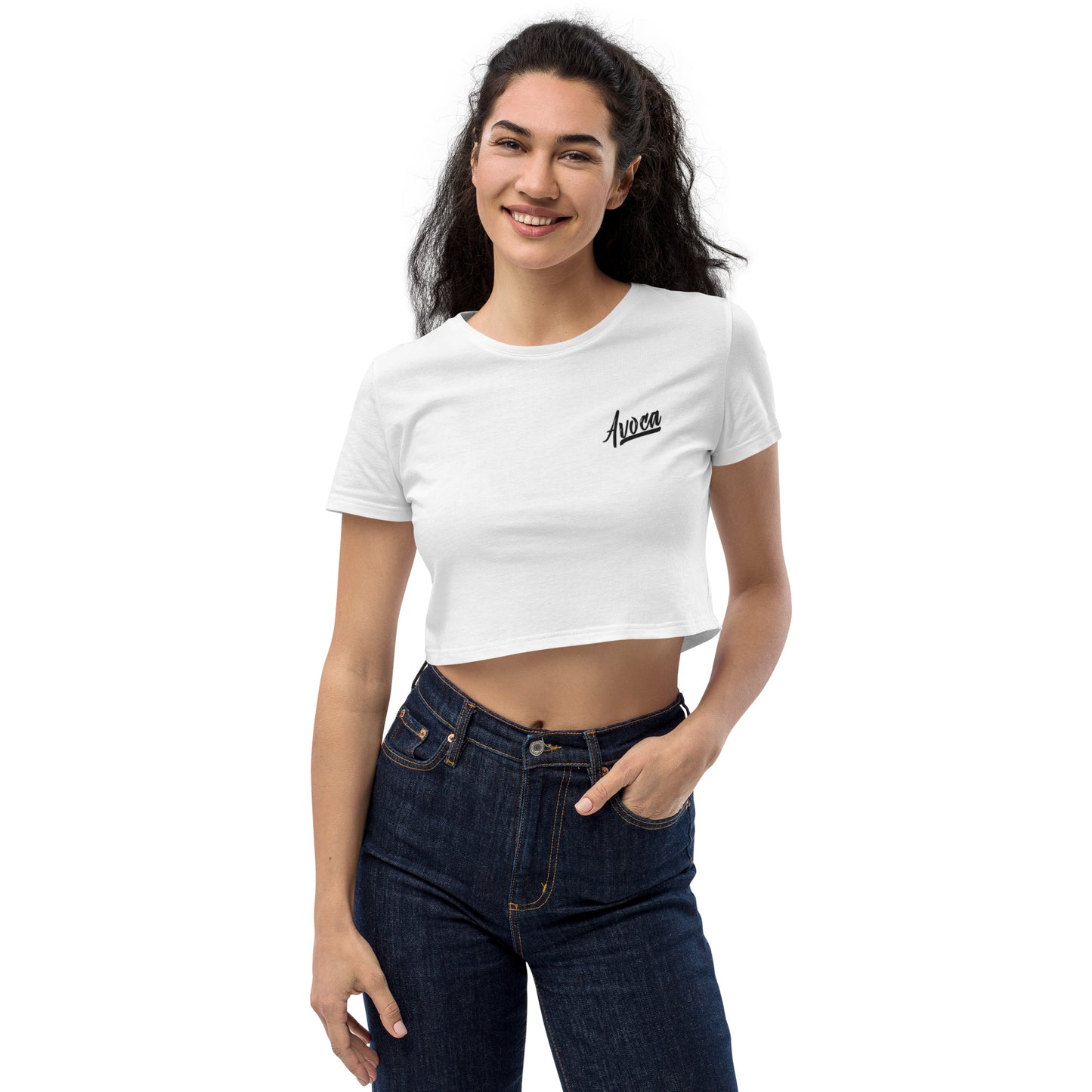 Avoca Black Flow Crop Top